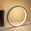 15/20cm Round LED Table Lamp USB Button Stepless Dimming Reading Desk Lamp Bedroom Decor Night Light Bedside Table Lamp HKD230824