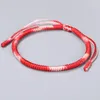 Charm Bracelets Tibetan Buddhist Handmade Lucky Knots Rope For Women Men Buddhism Braided Gradient Bless Bangle Amulet