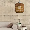 Lamp Shade Cover Light Woven Pendant Chandelier Rattan Ceiling Lampshade Shades Cage Weaving Rustic Replacement Farmhousewicker HKD230825