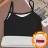 Damen Tanks Frauen Fleece Verdickte Winter Warme Weste Schlanke Blusen Tops Casual Bottoming Unterwäsche Weiblich Plus Samt V-Ausschnitt Ärmellos