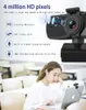 Mikrofonlu C5 Webcam USB 2K 4K Webcam C10 Canlı Akış Tam HD 1080p Cam PC Bilgisayarı Canlı Görüntülü Arama Çalışması Youtube HKD230825
