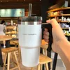 Water Bottles 30oz 20oz Portable Handle Stainless Steel Thermos Cup for Coffee Tumbler with Straw Bottle Beer Mug taza termica cafe 230825