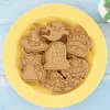 Baking Moulds Halloween Cookie Mold Plastic 3D Cutters Pumpkin Ghost Bat Pressable Biscuit Stamp Embossing Tool Supplies