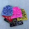 Beanie/Skull Caps 2023 Y2K Beanie Spider web Jacquard Cappello di lavoro a maglia Berretto da uomo Cappello da donna Inverno Caldo Berretti di lana di qualità in Berretti freddi Kpop Unisex L0825