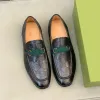 Designer-Kleiderschuhe für Herren, Lederschuhe, luxuriöse Schnallen-Loafer, schwarz-braune Leder-Pantoletten, bequeme Herren-Freizeit-Turnschuhe, Größe 39–44