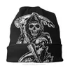 Beanie/Skull Caps Hoed Schedel Dunne Caps Voor Mannen Vrouwen Sons Of Anarchy TV Skullies Mutsen Ski Caps Zachte Motorkap hoeden L0825