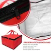 Dinnerware Insulation Bags Cartoon Lunch Plastic Cake Containers Waterproof Suitcase Meal Kit