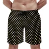 Mäns shorts Summer Board Gold Dot Sports Surf Vintage Print Custom Beach Short Pants Casual Swim Trunks Plus Size 3XL