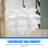 Pendant Lamps Lotus Lampshade Stylish PP Lotus-shaped Cover Adorn Exquisite Chandelier Household Light