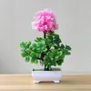 Decoratieve Bloemen Kunstbloem Ingemaakte Pijnboom Thuis Feestdecoratie Desktop Ornament Groene Planten Simulatie Bonsai Kunst Rekwisieten