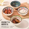 Dishes Plates Ethnic ceramic 45inch bowl household rice Japanese tableware soup hand gifts 230825