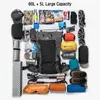 Pakiety plecakowe Torowanie plecaku na zewnątrz torba sportowa 605L Duża pojemność ergonomiczna konstrukcja kempingowa Podróż Wodoodporna Bugpack 230824