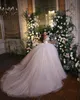 Elegant Court Tulle Wedding Dress Shine Sweetheart Off The Shoulder Bridal Gowns Brush Train Robe Vestido De Noiva Customized D-H232792