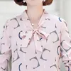 春と夏の女性のTシャツシフォンはファッショナブルな汎用性の高いスリムルーズです腹部を覆うことができます