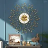 Zegary ścienne Nordic Creative Clock Art Art salwę luksusowy moda cicha duża nowoczesna design reloj de pared dekoracja domu