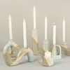 Candle Holder Ceramic Candlestick Wystrój domu aromaterapia świece ślubne stół do dekoracji świecznika ozdoby tabletopa hkd230825