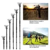 Tripodlar Q666 Tripod Kamera Stand Stativ TRPODE Alüminyum Esnek Seyahat Monopod Professional DSLRS 230825 için Top Kafası Kompakt