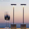 Портативный современный алюминиевый светодиод Dimmable Restaurant Restaurant Restaint Restaint Tackless Tavle Lamp с USB -аккумуляторной батареей для отеля Bar Room HKD230824