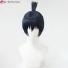 Parrucche Cosplay Hayakawa Aki Parrucche Cosplay Parrucche Anime Motosega Uomo Cosplay Blu Nero Resistente al calore Capelli sintetici Party Uomo Parrucche Aki Protezione per parrucca 230824