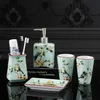 WSHYUFEI ensemble d'accessoires de salle de bain en céramique, outils de lavage, bouteille, tasse de bain de bouche, porte-brosse à dents, articles ménagers 265Q