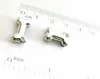 charms 100pc/lot 10mm Dog Bone Slide Charm Diy Alloy Accessories Fit for 10mm Leather Wristband Bracelet