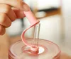 Bottiglie d'acqua Bicchieri Kawaii Doppio strato di plastica ad alta capacità Tazza di paglia Bottiglia di succo di latte trasparente