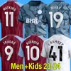 23 24 Aston Soccer Jerseys Villaes Diaby Traore McGinn 2023 2024 Бейли Уоткинс Дуглас Луис Рэмси Камара Бундия Футбольная рубашка Мужчины и дети