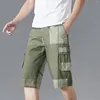 Calças masculinas verão trabalho traje cortado para fino oversized na moda impresso moda caminhadas mens slim fit meia menino