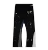 Calças tecnológicas Jeans masculinos Mens Dept Pants Galleryes Sweatpants Speckled Letter Print Algodão Feminino Casal Solto Versátil Casual Reta Calças de outono US S-XL we1