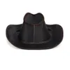 Czapki kulkowe oryginalne skórzane mężczyźni Western Cowboy Hat Vintage Cap Ręcznie wykonany, wytrzymały duży 60 cm Outback 230825