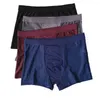 Mutande 8XL Boxer da uomo di grandi dimensioni Pantaloncini in maglia di fibra di bambù Intimo maschile Mutandine sportive casual Tinta unita Traspirante Morbido