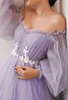 T-shirt sukienki macierzyńskie na prysznice dla niemowląt seksowne długie tiul w ciąży fotografia fotografia impreza ślub ciąża maxi suknia.
