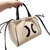 Canvas Shopping Bag Handbag Casual Shoulder Bags stor kapacitet Rese Tote Purse Magnetic Buckle avtagbar läderrem Interiörens dragkedja Fickkors Kropp Plånbok