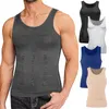 Cintura Tummy Shaper Hombres Body Shaper Chaleco de compresión Abdomen Shapewear Control de barriga Adelgazante Funda Entrenamiento Shapers Corsé Cintura Trainer Tops 230824