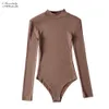 Macacões femininos macacão bradely michelle primavera outono casual manga cheia meia gola alta malha bodysuits mulheres streetwear macacões para tops 230824