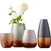 Vases Nordic Stained Glass Vase Decoration Flower Arrangement Creative TV Cabinet Living Room Desktop Home Hydroponic