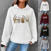 Dameshoodies Dames sweatshirt met capuchon Drankprint Trekkoord Plaid Ritssluiting Voor Dames Sweatshirts Hoodie met touwtjes