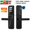 Phipulo Tuya WiFi Digital Electronic Smart Door Lock with Biometric Camera Phousing Pheconsible ANTER ANTROND ANTRO