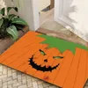 Bath Mats Halloween Pumpkin Carpet Front Door Holiday Decorative Floor Rug Outdoor