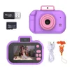 Caméscopes Caméra pour enfants haute définition 4000W avant arrière double caméra 2 pouces 1080P HD IPS écran numérique enfants caméra Pographie jouets 230824