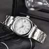 2023 Män och kvinnor tittar på rostfritt stål Remrörelse Mekaniska klockor med armbandsur Super Luminous Waterproof Glass Mens Watches Montre de Luxe Gifts AAA 002