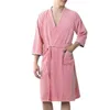 Peignoir de nuit pour hommes, pyjama doux et en sueur, avec orteils, maison en soie avec