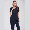 Medigo-189 Kadın İki Parçalı Pantolon Scrubs Hastane Tekdüzen İşleri Kadın Sağlık Hemşiresi Diş Operasyon Odası El Yıkama Takım Doktor Güzellik Salon İş Giysileri Gömlek