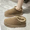 Boots Winter Women Short Plush Warm Snow Boots Casual Shoes 2023 New Suede Fur Chelsea Ankle Boots Flats Platform Ladies Shoes Botas T230824