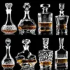 Bar Tools Glass Wine Bottle Whiskey Decanter Alcohol Container Pourer Carafe Crystal Home Red 230824