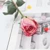 Fleurs décoratives 67 cm automne fleur artificielle longue tige soie rose fausse branche table de jardin bricolage fête décoration de mariage arrangements faux