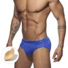 Roupa de banho masculina impressão sexy push up pad mens nadar briefs maiô masculino tronco de natação praia surf maiô esporte aquático curto