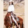 Cowgirls Cowboy Western gestickte Stiefel für Frauen Mode -Kalb Brandneue Schuhe Med Heel 2024 Populär Comfy Slip auf T230824 E05AB