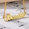 Pendant Necklaces Custom Name Necklace For Women Personalized Letter Pendants Stainless Steel Choker Chain Charms BFF Jewelry Gifts Collier Femme 230825