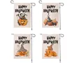 47*32cm Halloween Garden Flag impressão bandeiras de abóbora linho terror banner ao ar livre pendurado decoração de festa SN4448